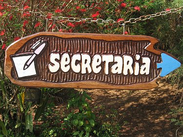 Placa Entalhada - Secretaria