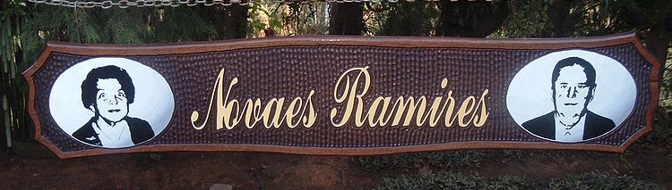 Placa Entalhada - Placa Novaes Ramires