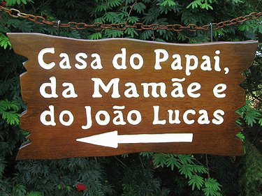 Placa Entalhada - Casa do Papai e da Mamãe