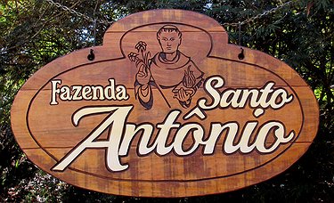 Placa Entalhada - Fazenda Santo Antônio