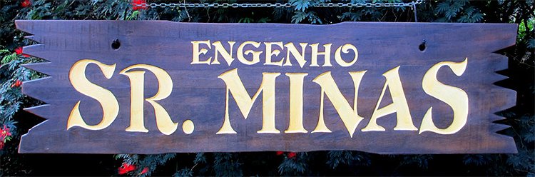 Placa Entalhada - Engenho Sr. Minas