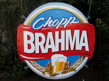 Placa Entalhada - Chopp Brahma
