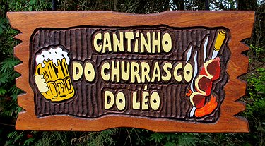 Placa Entalhada - Cantinho-do-churrasco-do-leo