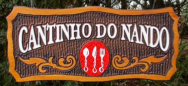 Placa Entalhada - Cantinho do Nando