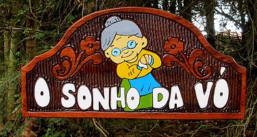 Placa Entalhada - O Sonho da Vó