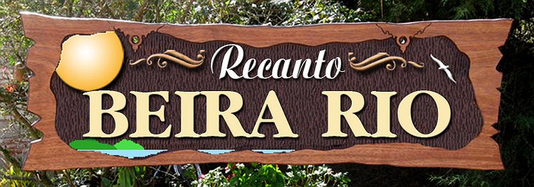 Placa Entalhada - Recanto Beira Rio