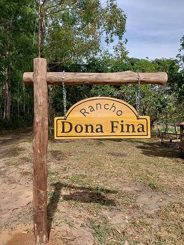 Placa Entalhada - Rancho Dona Fina