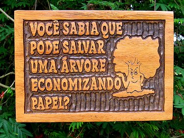 Placa Entalhada - Você Sabia Que Pode Salvar