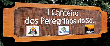 Placa Entalhada - I Canteiro dos Peregrinos