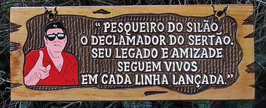 Placa Entalhada - Pesqueiro do Silão