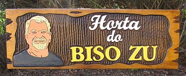 Placa Entalhada - Horta do Biso Zu