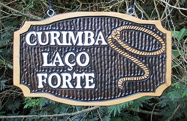 Placa Entalhada - Curimba Laço Forte