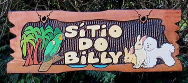 Placa Entalhada - Sítio do Billy