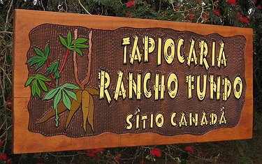 Placa Entalhada - Tapiocaria Rancho Fundo