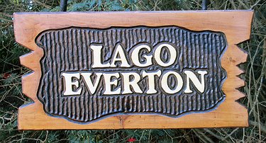 Placa Entalhada - Lago Everton