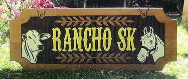 Placa Entalhada - Rancho SK