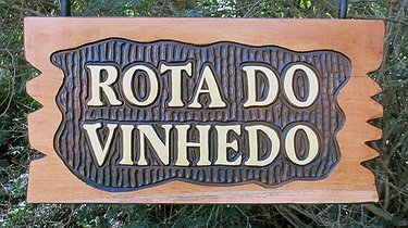 Placa Entalhada - Rota do Vinhedo