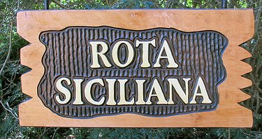 Placa Entalhada - Rota Siciliana