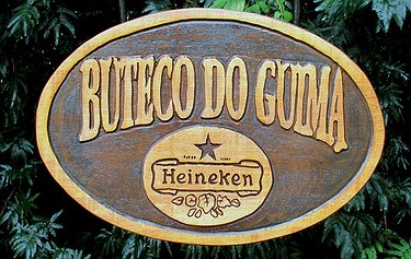 Placa Entalhada - Buteco do Guima