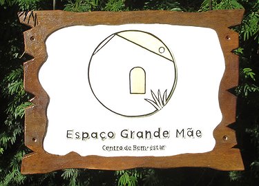 Placa Entalhada - Espaço Grande Mãe