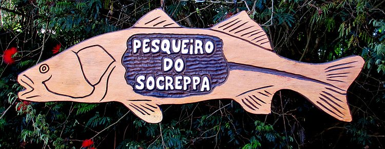 Placa Entalhada - Pesqueiro do Socreppa