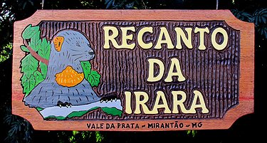 Placa Entalhada - recanto da Irara