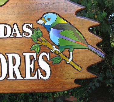 Placa Entalhada - Casa das Árvores