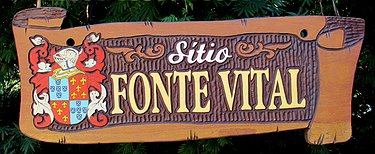 Placa Entalhada - Sítio Fonte Vital