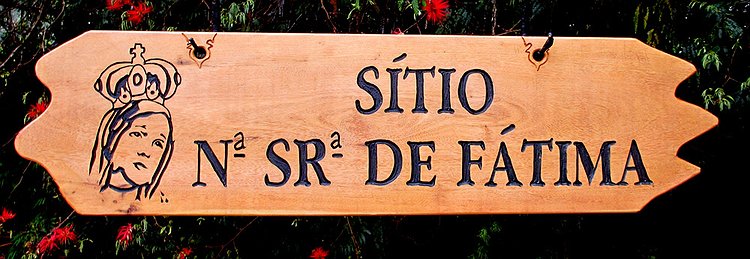 Placa Entalhada - Sítio N. Sra. de Fátima