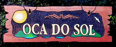 Placa Entalhada - Oca do Sol