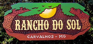 Placa Entalhada - Rancho do Sol