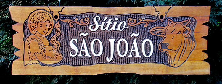 Placa Entalhada - Sítio São João
