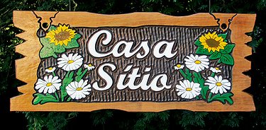 Placa Entalhada - Casa Sítio