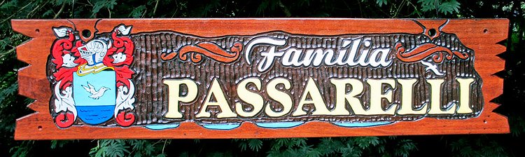 Placa Entalhada - Chácara Passarelli