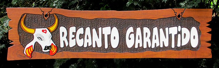 Placa Entalhada - Recanto Garantido