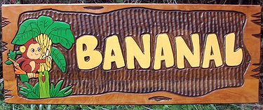 Placa Entalhada - Bananal