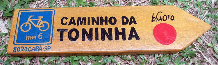 Placa Entalhada - Caminho da Toninha