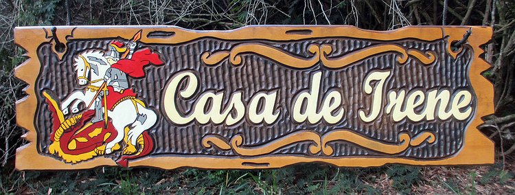 Placa Entalhada - Casa de Irene