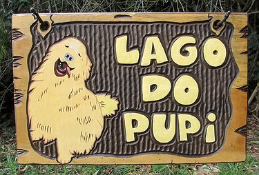 Placa Entalhada - Lago do Pupi