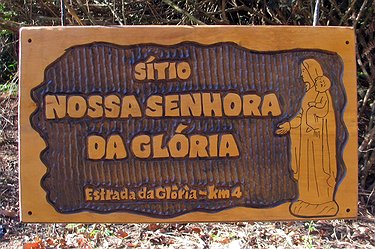 Placa Entalhada - Sítio Nossa Senhora da Glória