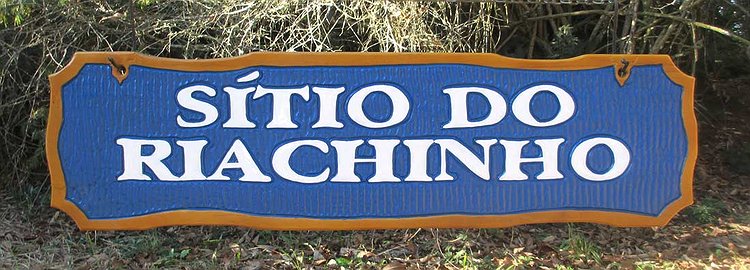Placa Entalhada - Sítio Riachinho