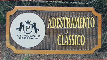 Placa Entalhada - Adestramento Clássocp