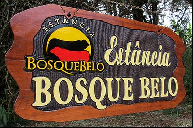 Placa Entalhada - Estância Bosque Belo