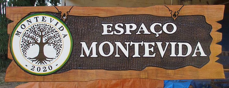Placa Entalhada - Espaço Montevida