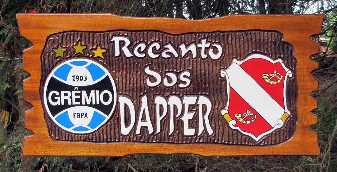 Placa Entalhada - Recanot dos Dapper - Imagem 1