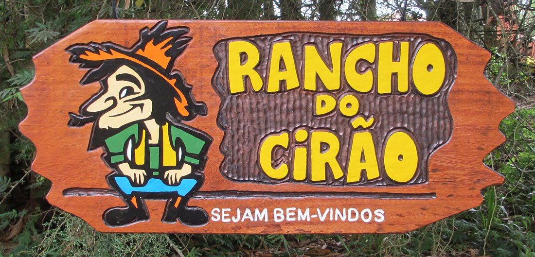 Placa Entalhada - Rancho do Cirão - Imagem 1