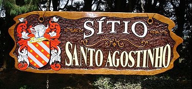 Placa Entalhada - Sítio Santo Agostinho