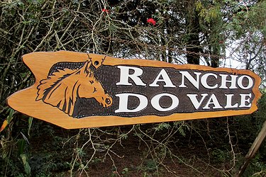 Placa Entalhada - Rancho do Vale