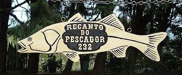 Placa Entalhada - Recanto do Pescador 232