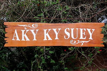 Placa Entalhada - Aky Ky Suey